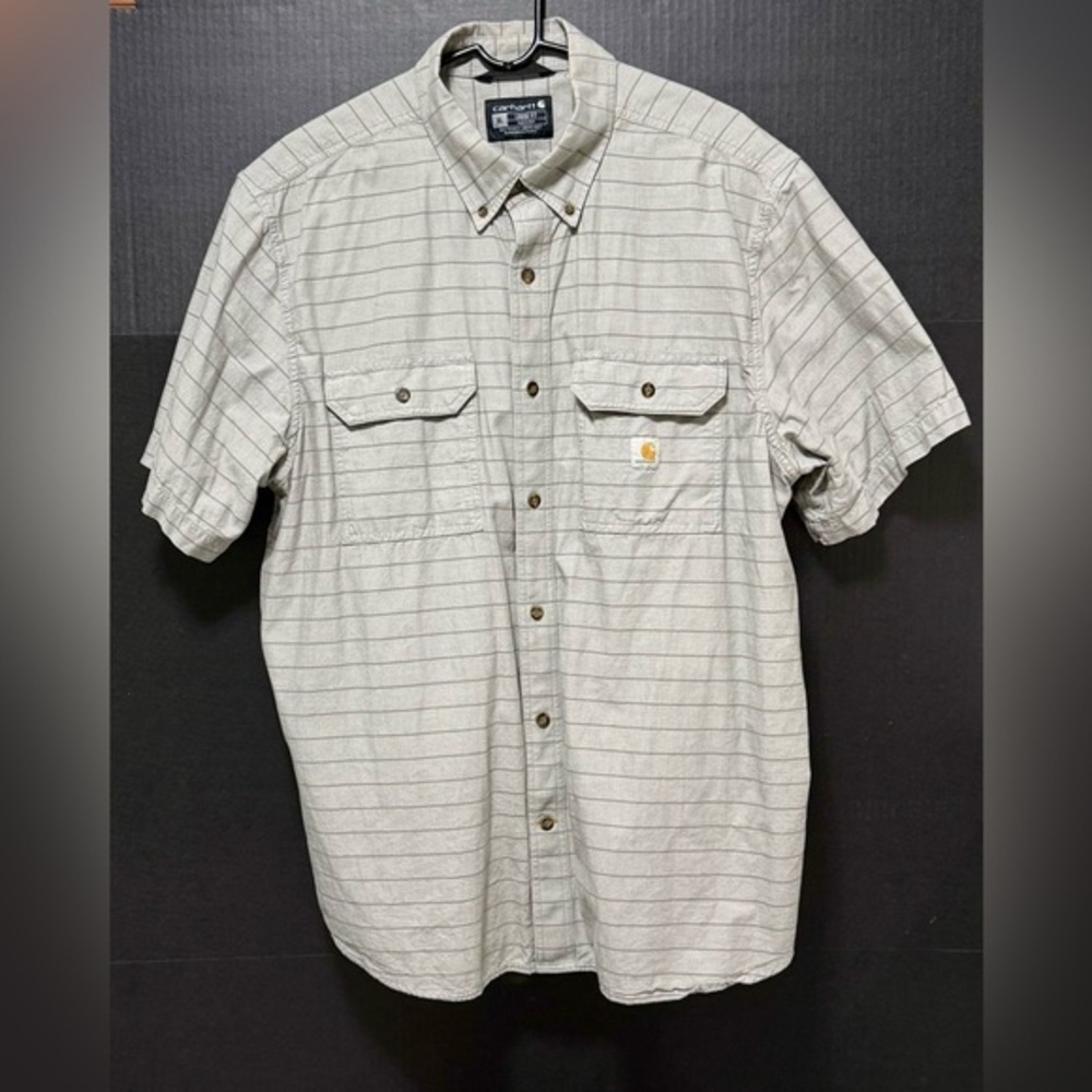 ⛵️Carhartt Gray Cotton Short Sleeve Shirt